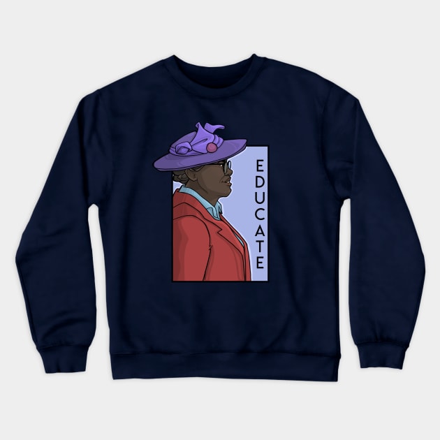 Educate Crewneck Sweatshirt by KHallion